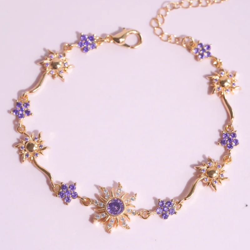 Bracelete Rapunzel - Banhado a ouro