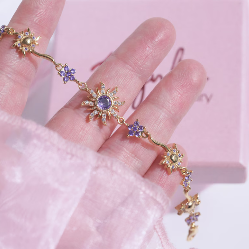 Bracelete Rapunzel - Banhado a ouro