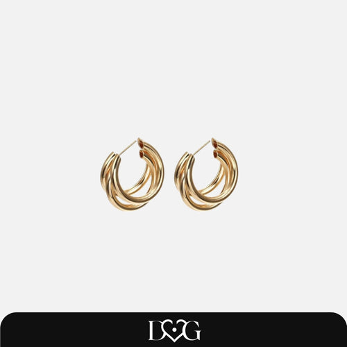 Triple Hoop Earrings