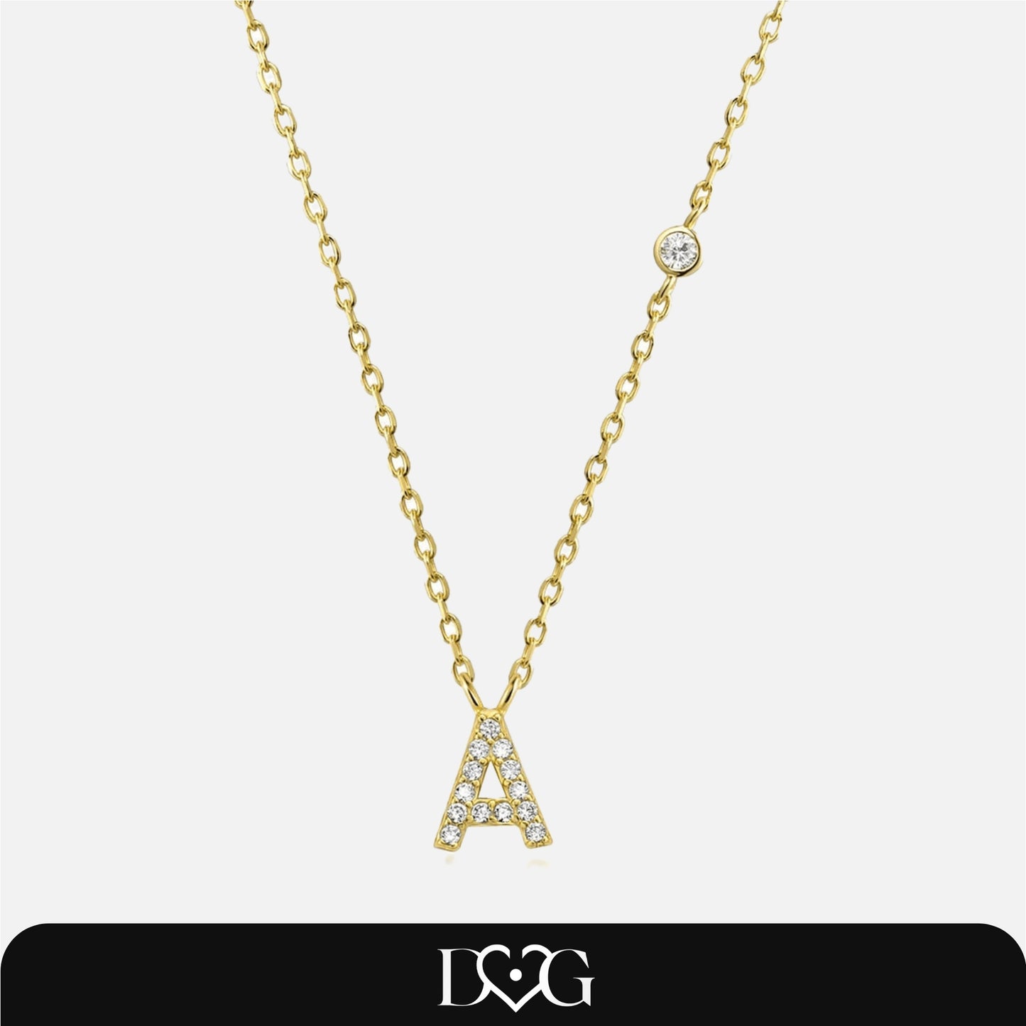 Stone Letter Necklace