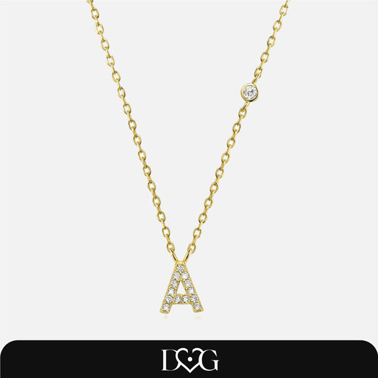 Stone Letter Necklace