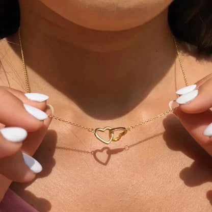 Duogift™ – Collier Deux Cœurs + Boîte Rotative