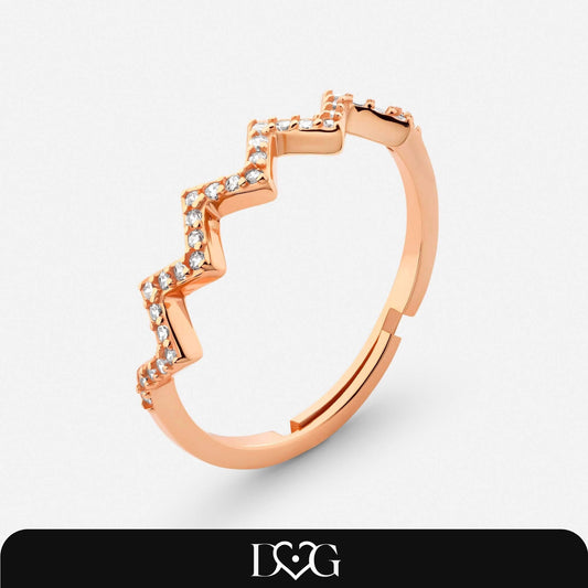 Hauts & Bas Bague Or Rose