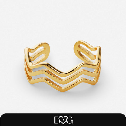 Bague Triple Hauts et Bas