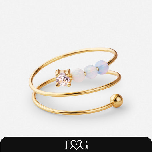 Bague Fidget Perle