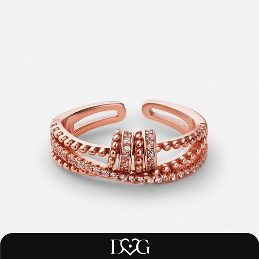 Bague Nœud Éternel Or Rose