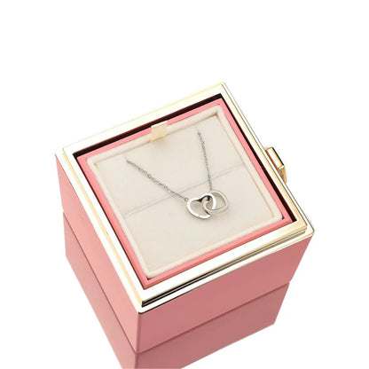 Duogift™ – Collier Deux Cœurs + Boîte Rotative