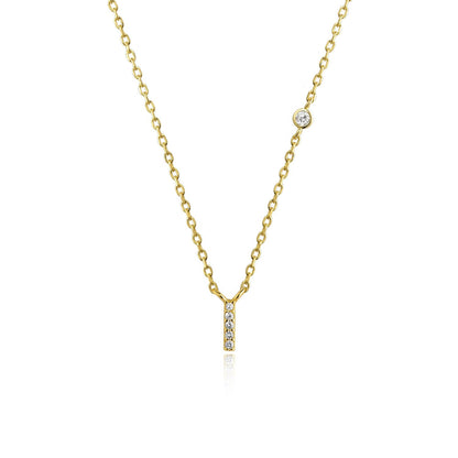 Stone Letter Necklace